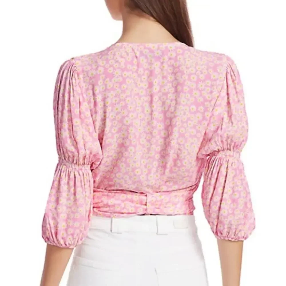 NWT Faithfull The Brand‎ Floral Bisset Wrap Top